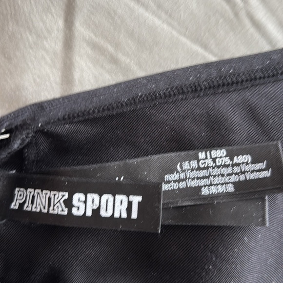 PINK SPORT Black Laced Sports Bra - Picture 6 of 6
